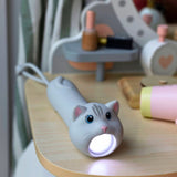 Rabbit & Friends Siliconen oplaadbare Zaklamp voor kinderen, Cat Mimi