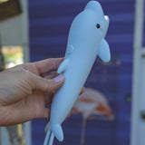 Rabbit & Friends Siliconen oplaadbare Zaklamp voor kinderen, Dolphin Bubbly