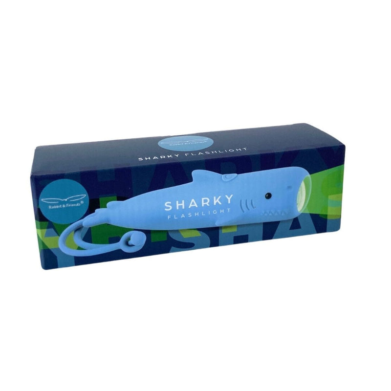 Rabbit & Friends Siliconen oplaadbare Zaklamp voor kinderen, Sharky
