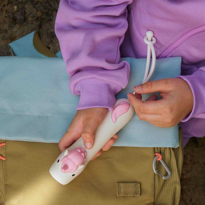 Rabbit & Friends Siliconen oplaadbare Zaklamp voor kinderen, Unicorn Pinky