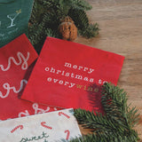 Räder Papieren Cocktail Kerstservetten, Merry Christmas to Everywine