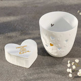 Räder POETRY Grote Theelichthouder, Gouden hartjes