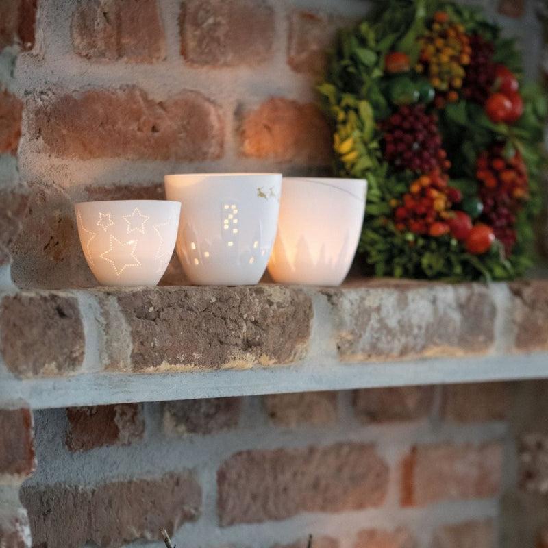 Räder POETRY Grote Theelichthouder, Kerstman