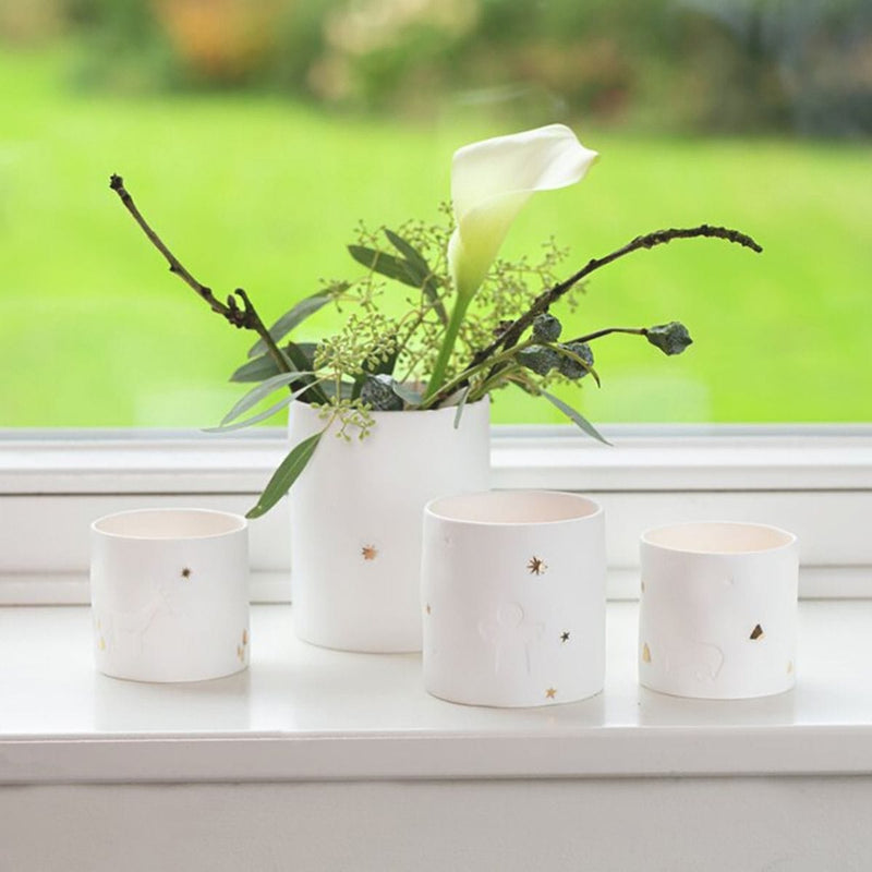 Räder WINTERSTORIES Porseleinen Theelichthouder, Engel