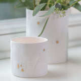 Räder WINTERSTORIES Porseleinen Theelichthouder, Hert