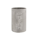 Raeder Betonnen Wijnkoeler met reliëf quote, Any Time Is Wine Time