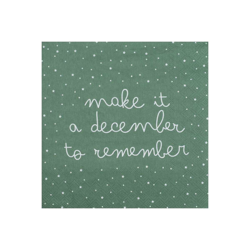 Raeder Papieren Kerstservetten, Make it a december...