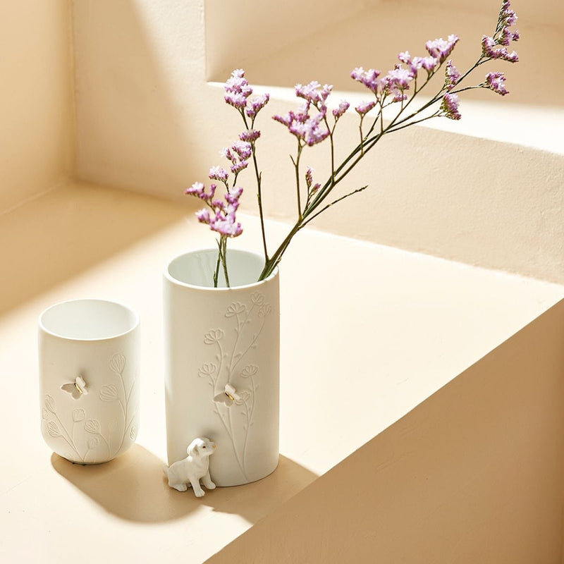 Raeder PORCELAIN STORIES Hoge Theelichthouder, Vlinder