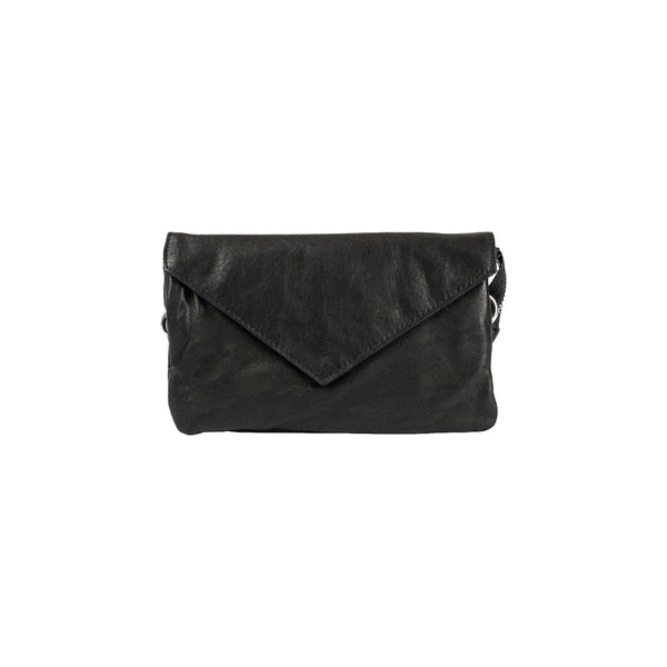 RE:DESIGNED CLAIRE Soft Lederen Clutch Bag, Black