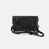 RE:DESIGNED CLAIRE Soft Lederen Clutch Bag, Black