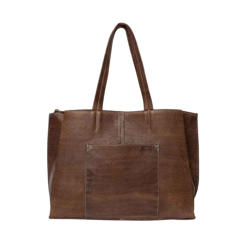 RE:DESIGNED ELIANA Lederen Laptoptas/Workbag, Woodsmoke