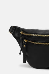 RE:DESIGNED FAUST URBAN Lederen Bumbag, Black/Gold