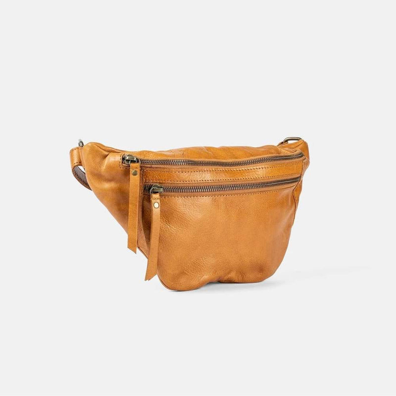 RE:DESIGNED FAUST URBAN Lederen Bumbag, Burned Tan