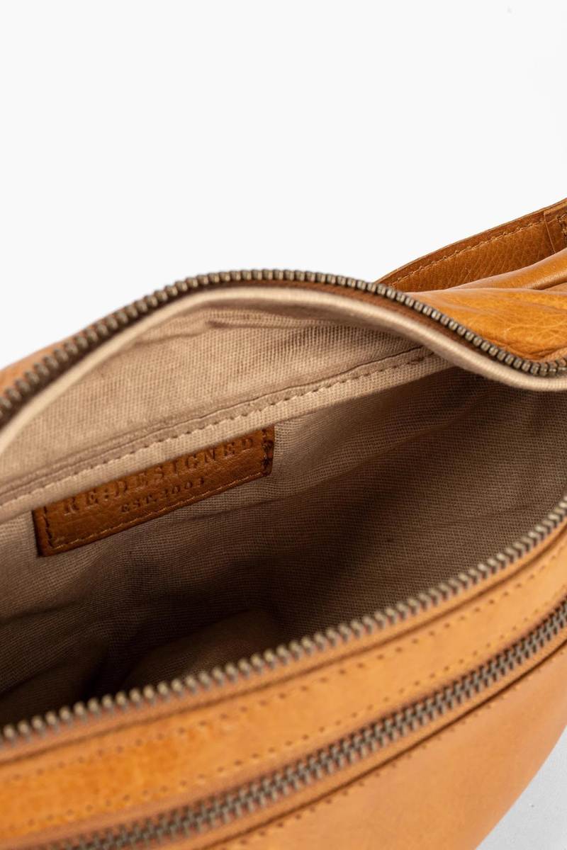 RE:DESIGNED FAUST URBAN Lederen Bumbag, Burned Tan