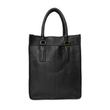 RE:DESIGNED HALMA Lederen Laptoptas/Workbag, Black