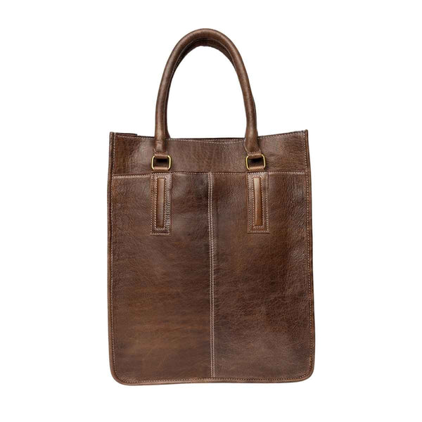 RE:DESIGNED HALMA Lederen Laptoptas/Workbag, Woodsmoke