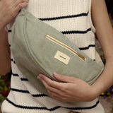 Recitem ISMAËL Halve maan Crossbody Tas, Zeegroen
