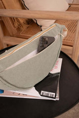 Recitem ISMAËL Halve maan Crossbody Tas, Zeegroen
