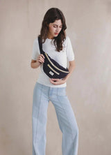 Recitem JENNA UNI Ribfluwelen Heuptas, Zwart