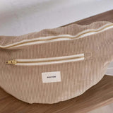 Recitem MATEO Grote Ribfluwelen Heuptas, Latte