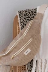 Recitem MATEO Grote Ribfluwelen Heuptas, Latte