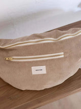 Recitem MATEO UNI Grote Ribfluwelen Heuptas, Latte