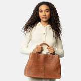 ReDesigned FAFALI Lederen Handtas, Walnut
