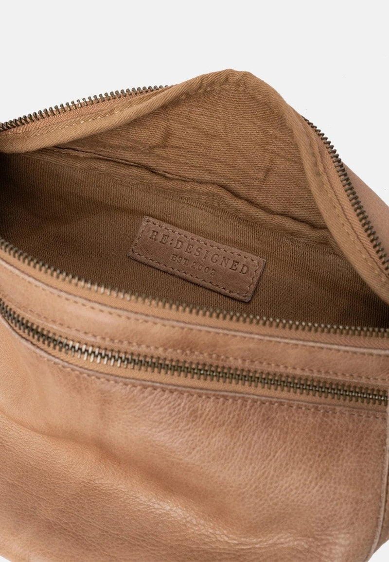 ReDesigned FAUST URBAN Lederen Bumbag, Taupe