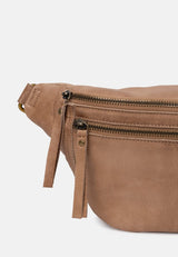 ReDesigned FAUST URBAN Lederen Bumbag, Taupe