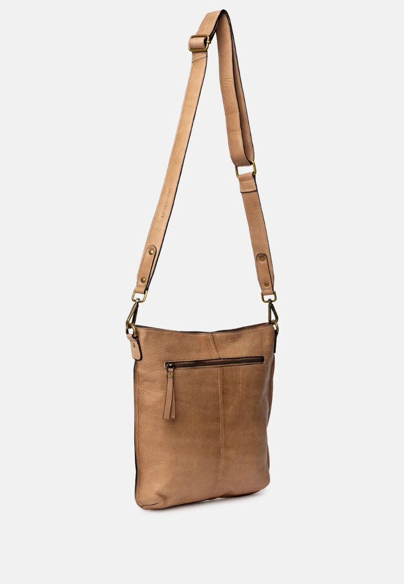 ReDesigned FILLIS BIG Lederen Schoudertas, Taupe