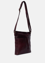 ReDesigned KAY URBAN Lederen Schoudertas, Dark Cherry