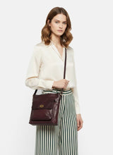 ReDesigned KAY URBAN Lederen Schoudertas, Dark Cherry