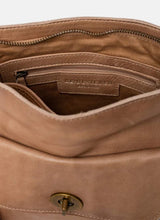 ReDesigned KAY URBAN Lederen Schoudertas, Taupe