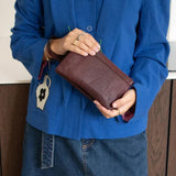 ReDesigned LISA URBAN Lederen Schoudertas, Dark Cherry