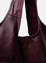 ReDesigned LYRA URBAN Lederen Totebag, Dark Cherry