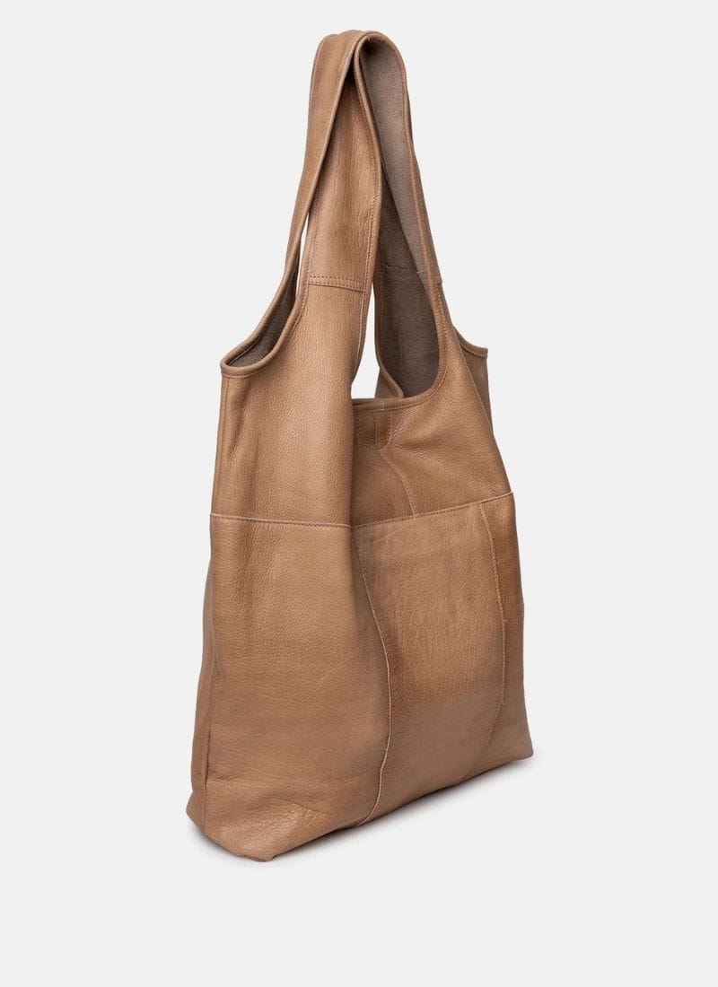 ReDesigned LYRA URBAN Lederen Totebag, Taupe