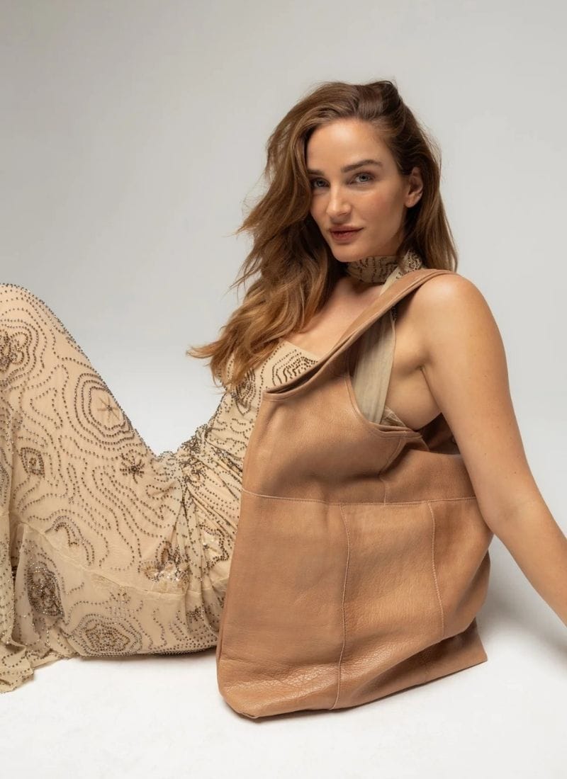 ReDesigned LYRA URBAN Lederen Totebag, Taupe