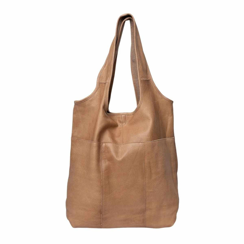 ReDesigned LYRA URBAN Lederen Totebag, Taupe