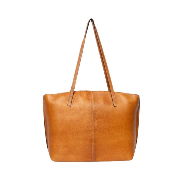 ReDesigned MALOU SMALL Lederen Schoudertas, Burned Tan