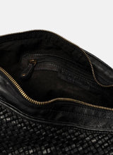 ReDesigned MELLE Lederen Schoudertas, Black