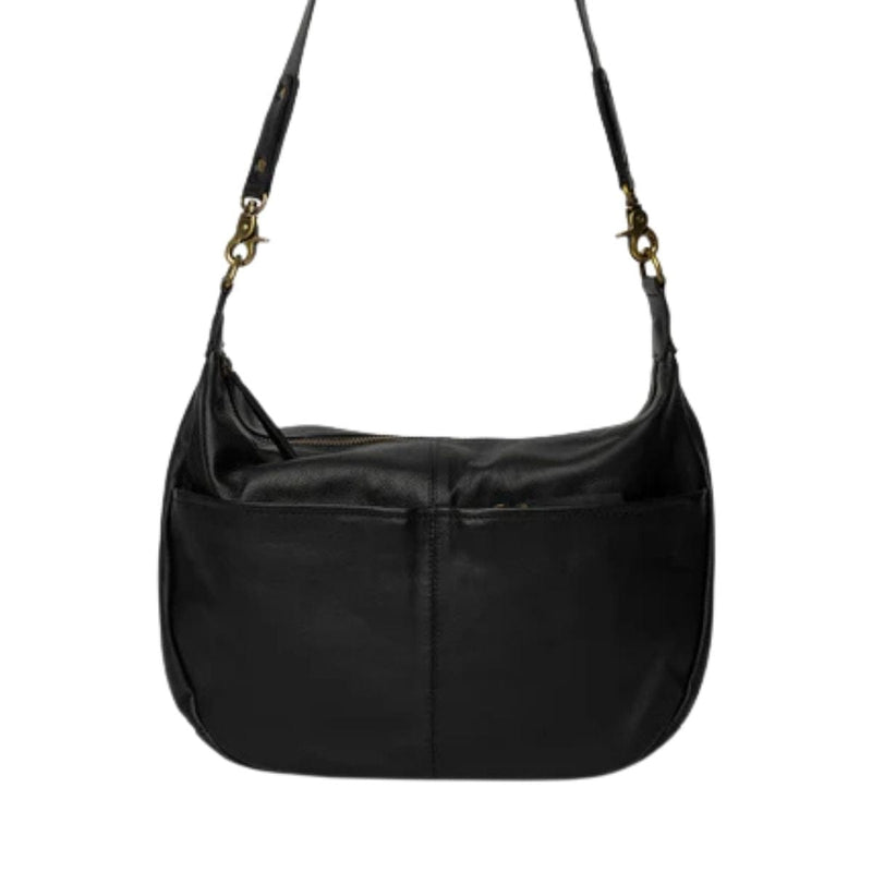 ReDesigned MIVI BIG Lederen Schoudertas, Black