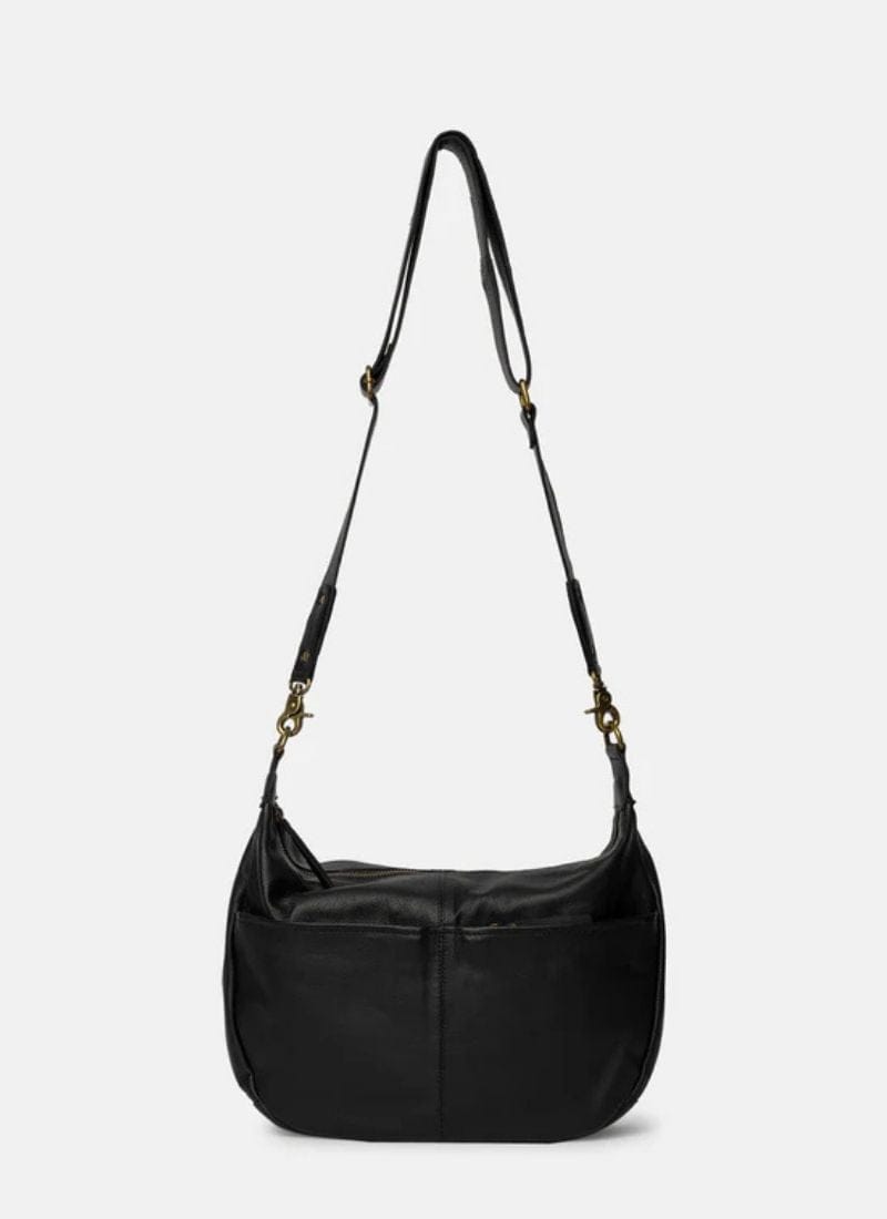 ReDesigned MIVI BIG Lederen Schoudertas, Black