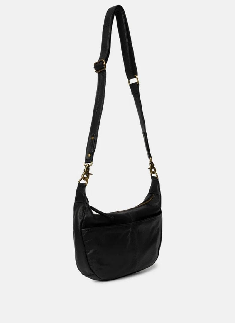 ReDesigned MIVI SMALL Lederen Schoudertas, Black