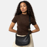 ReDesigned MIVI SMALL Lederen Schoudertas, Black