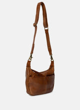 ReDesigned MIVI SMALL Lederen Schoudertas, Walnut