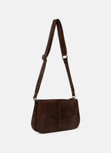 ReDesigned MYN BIG Lederen Schoudertas, Woodsmoke