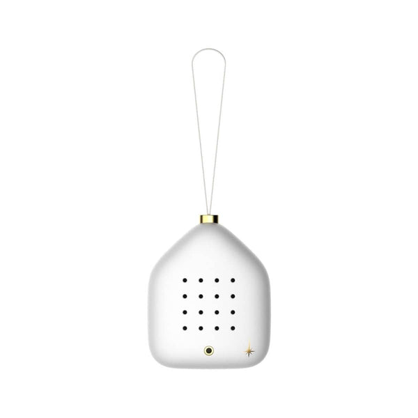 Relaxound JINGLE BELLS Kerst Ornament met sensor en Feestelijk geluid, White Stars