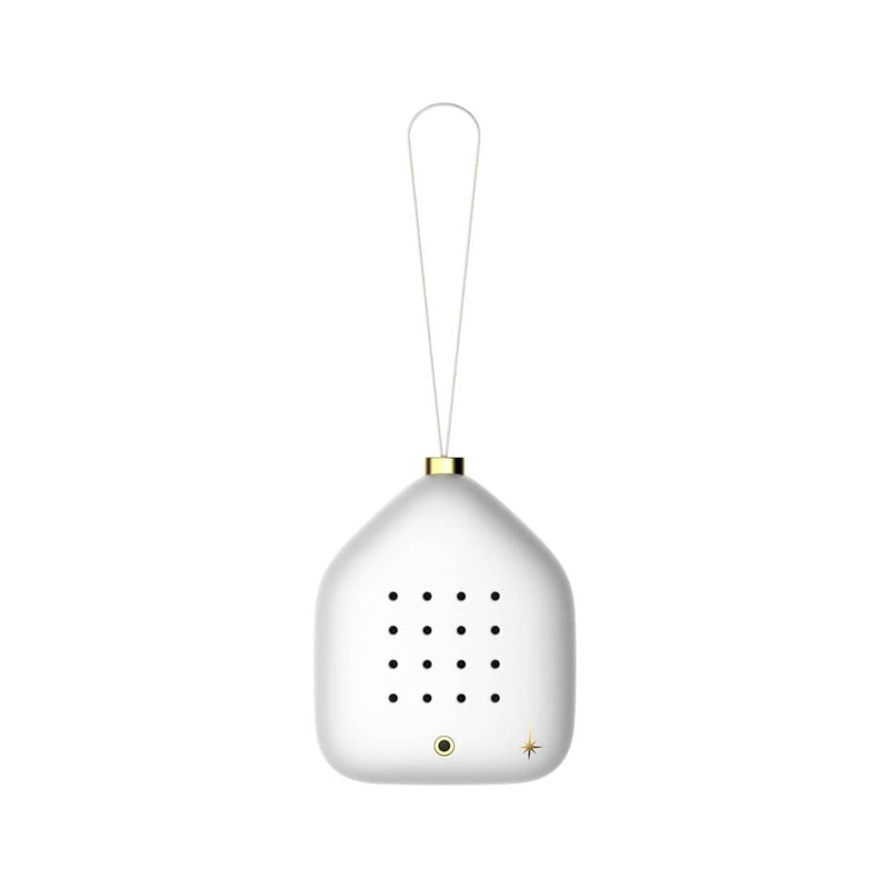 Relaxound JINGLE BELLS Kerst Ornament met sensor en Feestelijk geluid, White Stars