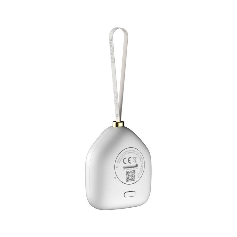 Relaxound JINGLE BELLS Kerst Ornament met sensor en Feestelijk geluid, White Stars