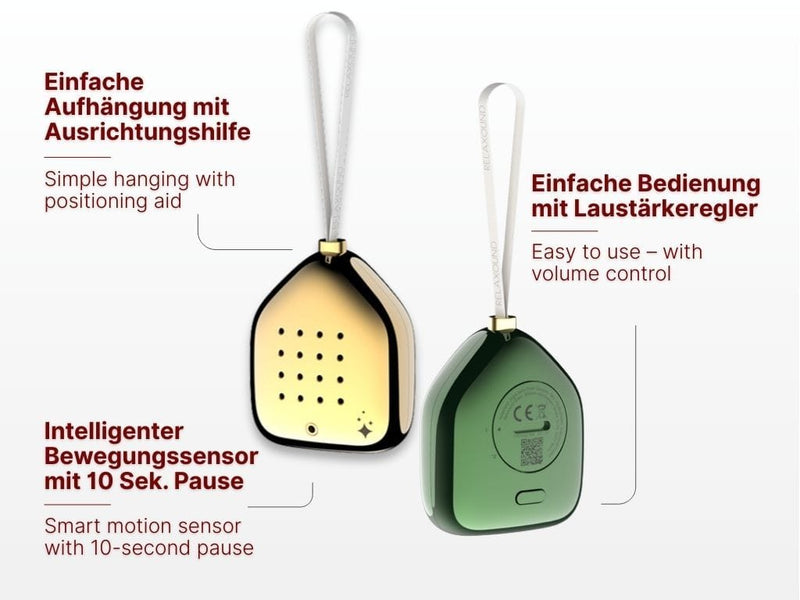 Relaxound JINGLE BELLS Set van 3 Kerst Ornamenten met sensor en Feestelijke geluiden, Selection